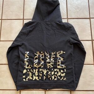 Cheetah sequin Juicy Couture zip up